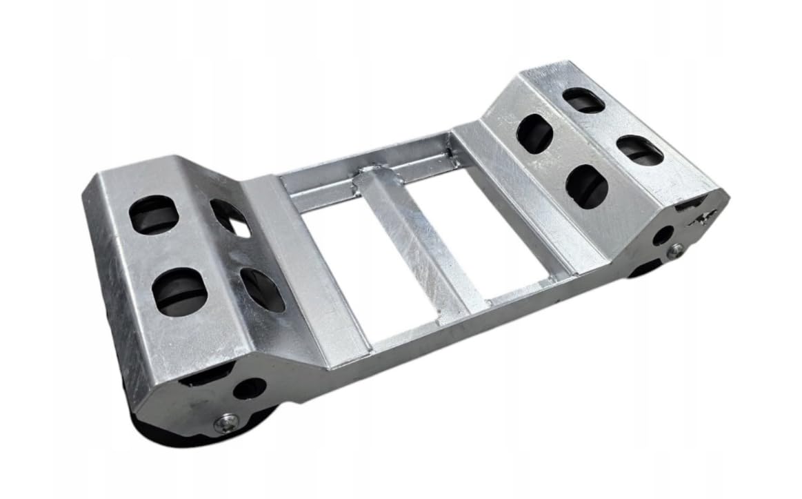 MotoJarsons Abschlepproller 1600 kg – Profi-Rangierhilfe vollverzinkt mit 133 mm Schwerlastrollen, TÜV-Zertifiziert, für SUV, Bus & Transporter, Unterfahrwagen