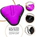 Bikeroo Comfort Bike Seat Cushion - Purple Wide Padded Gel Cover for Exercise, Mountain & Road Bikes, Universal Fit for Peloton & Stationary Bikes