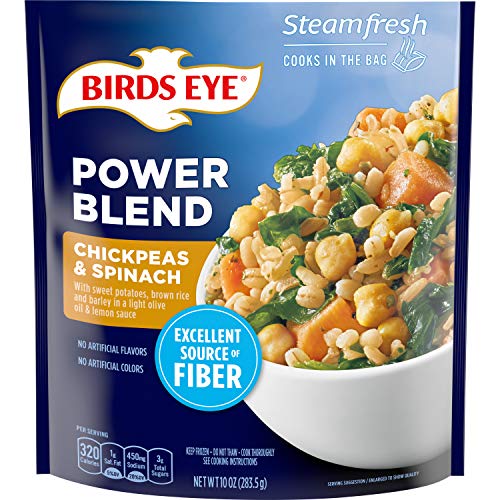 Birds Eye Steamfresh Power Blend of Chickpeas & Spinach, 10 OZ Frozen Side Dish