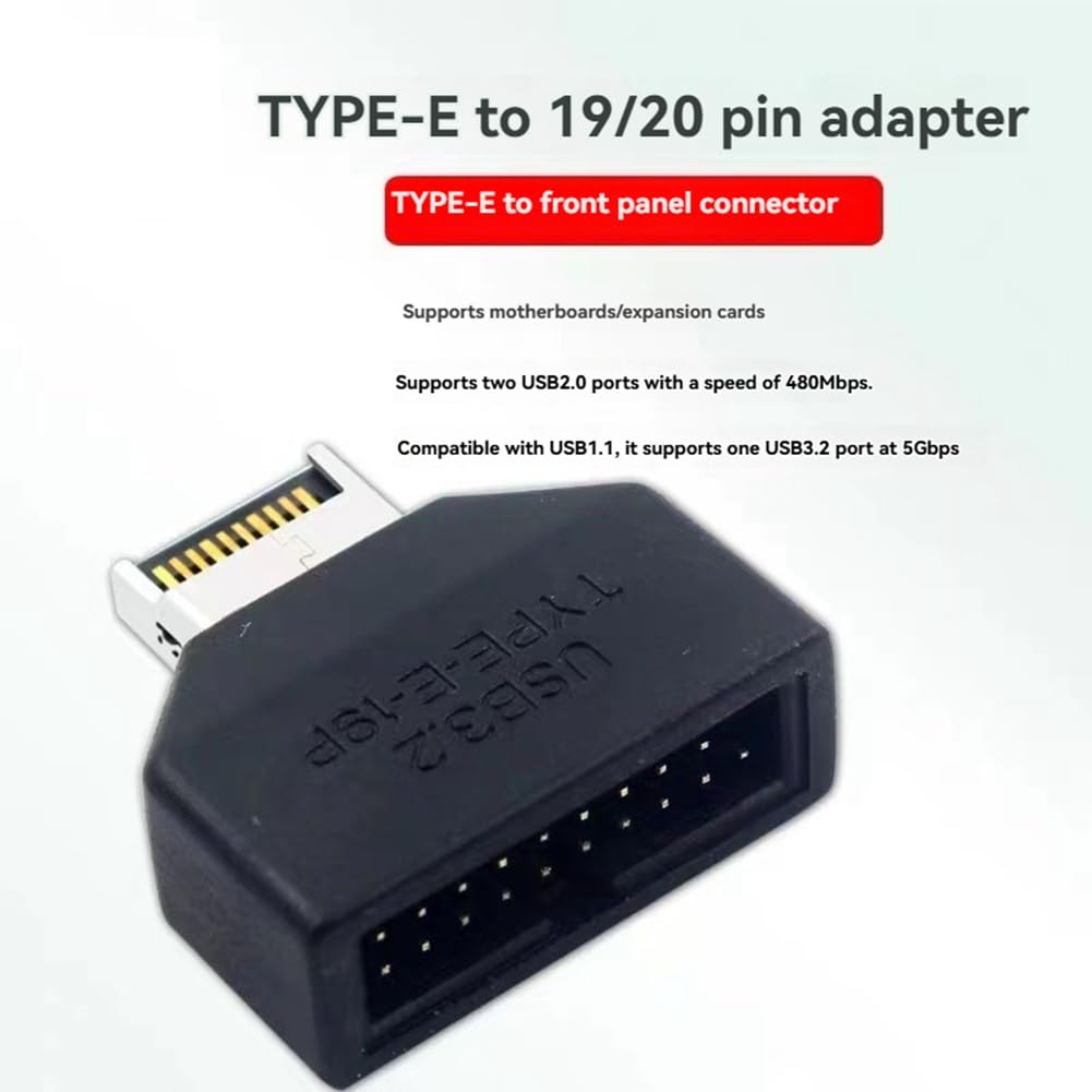 Amazon | Rhinozix Type-E 20pin 19pin Adapter USB 9pin USB3.2 Type