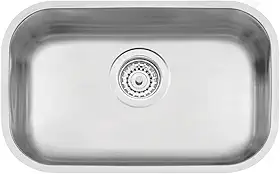 Cuba para Cozinha em Inox Retangular 47x30cm Cromo Acetinado