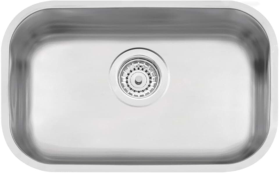 Cuba para Cozinha em Inox Retangular 47x30cm Cromo Acetinado