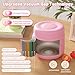 JSCARES 12oz Kids Insulated-Food-Jars for Hot-Food, Wide Mouth Soup Thermo Food Jar Insulated Thermal Lunch Container Termo para Comida Caliente Vacuum Thermoses for Keeping Food Warm-Pink