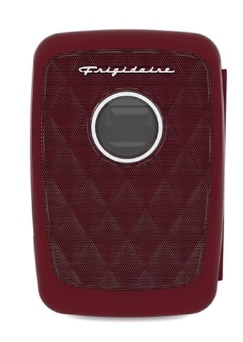 Image of Frigidaire Mini Portable Compact Personal Fridge Cooler, 4 Liter Capacity Chills Six 12 oz Cans, 100% Freon-Free & Eco Friendly, Includes Plugs - Red, BUILT IN BLUETOOTH SPEAKER