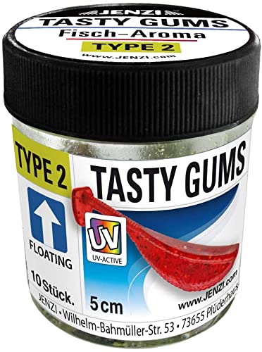 Jenzi Tasty Gums Type 2 Fisch-Aroma - Rot - 5 cm - Floating - 10 STK.