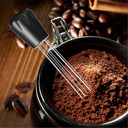 Ubijak Do Kawy MOUMOUTEN, Igła Do Dystrybucji Kawy Ze Stali Nierdzewnej, Praktyczne Narzędzie Bezpieczne Dla Domowych Baristów(黑色)