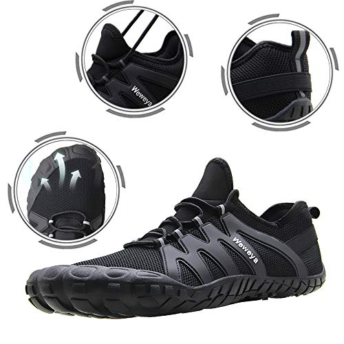 Weweya Barefoot Shoes Men Minimalist Running Cross Training Shoe