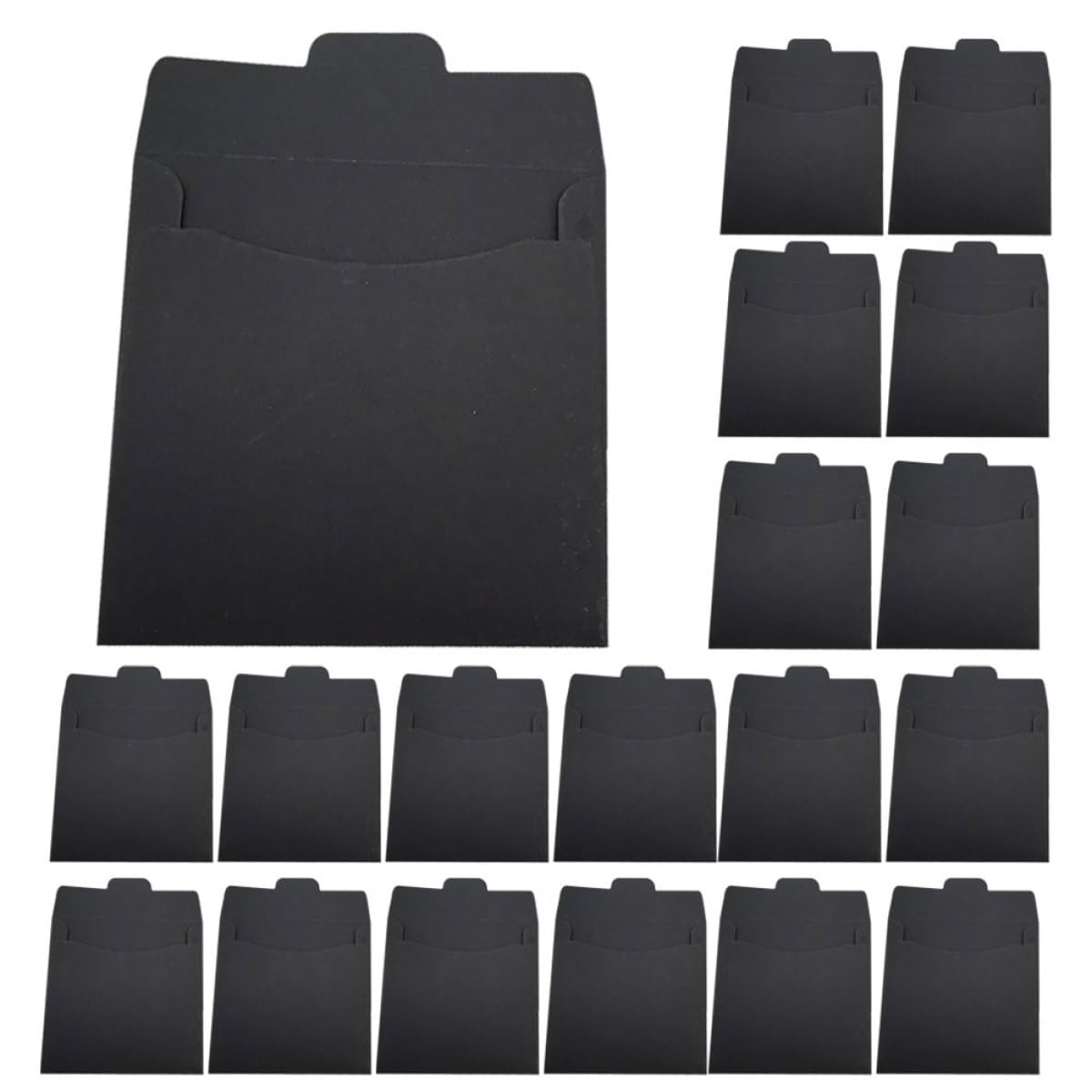 Pochettes CD en carton kraft noir rigide de haute qualité pour disques