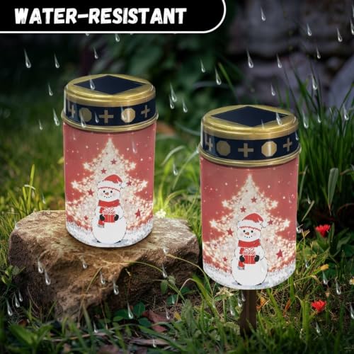 Image of Christmas Solar Flame Lights, Waterproof Flameless Candles