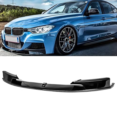 1pcs Front Bumper Lip Splitter Compatible with 2012-2019 BMW 3 Series F30 320i 325i 328i 330i 335i w/M-paket Air Dam, Gloss Black