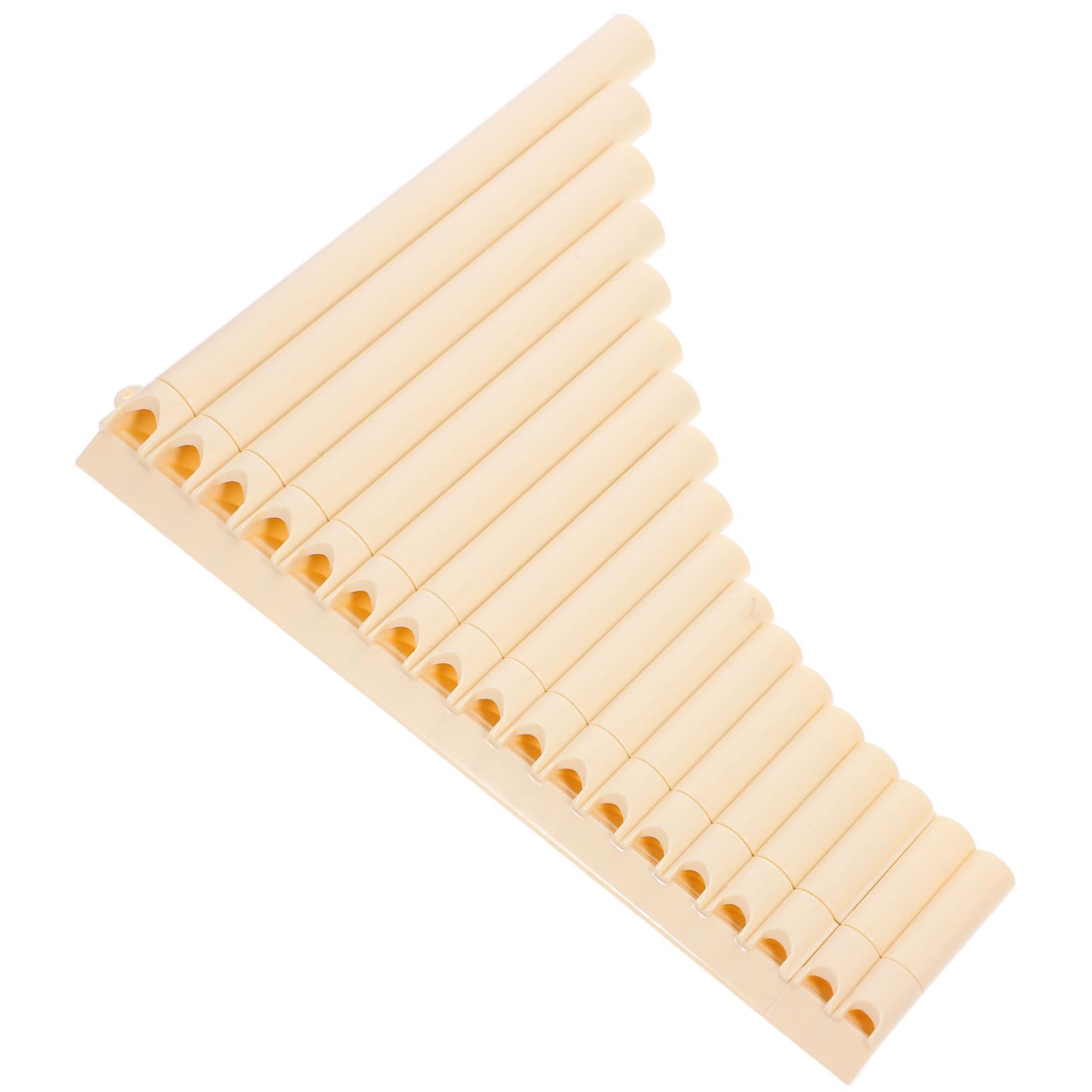 BESTonZON 18-pan Flute Set Boys and Girls Pan Flute Musical Instrument for Beginners Portable Safe for Boys and Girls Music Education