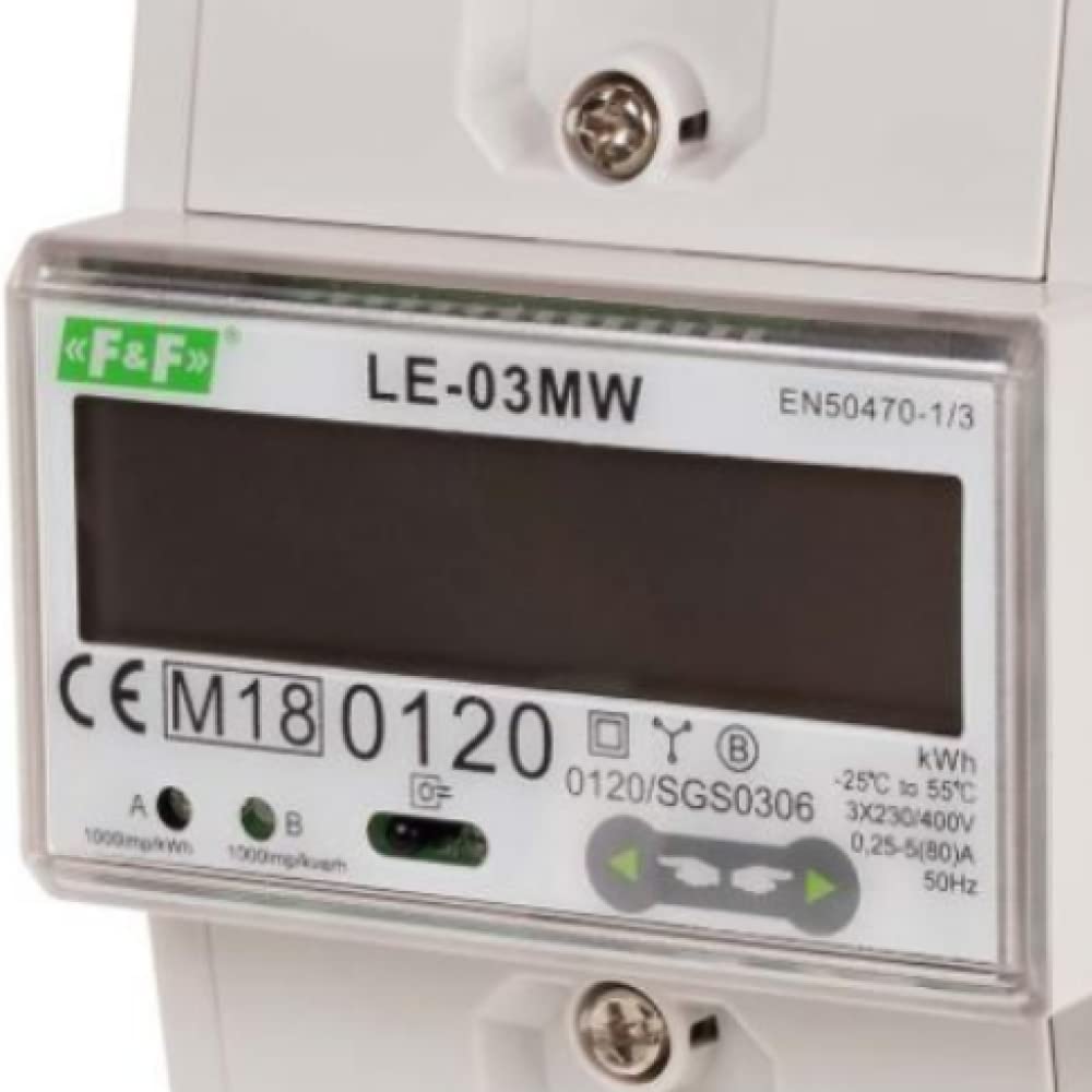 3-Phasen Stromzähler MID Drehstromzähler Zähler LCD Strom
