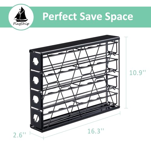 Image of Flagship K Cup Holder for Keurig Pods Coffee Pod Storage 4 Tier K Cup Drawer Organizer for Counter (32 Pods Capacity)