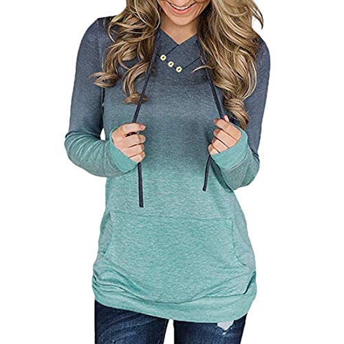 Damen Kapuzenpullover Pullover Hoodie Lange Tops Langarm Sweatshirt Casual Täglich Herbst Pulli Kleider Sweatjacke Jumper