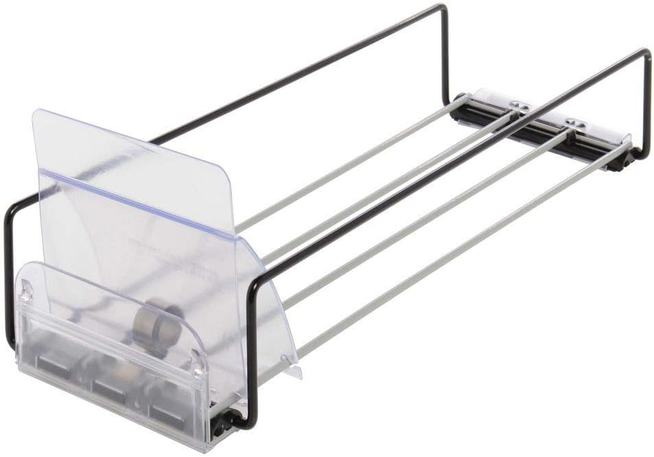 Trion Open Sided Black Metal Expandable Wire Tray - 17 L x 5-10 W x 5 1/2 H