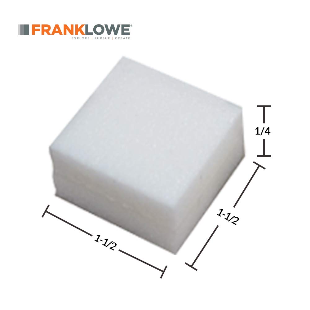 Franklowe Poly Foam Adhesive Backed Separator Pads for Vinyl and Aluminum Windows, 1000 Pack (1/4 x 1-1/2 x 1-1/2)