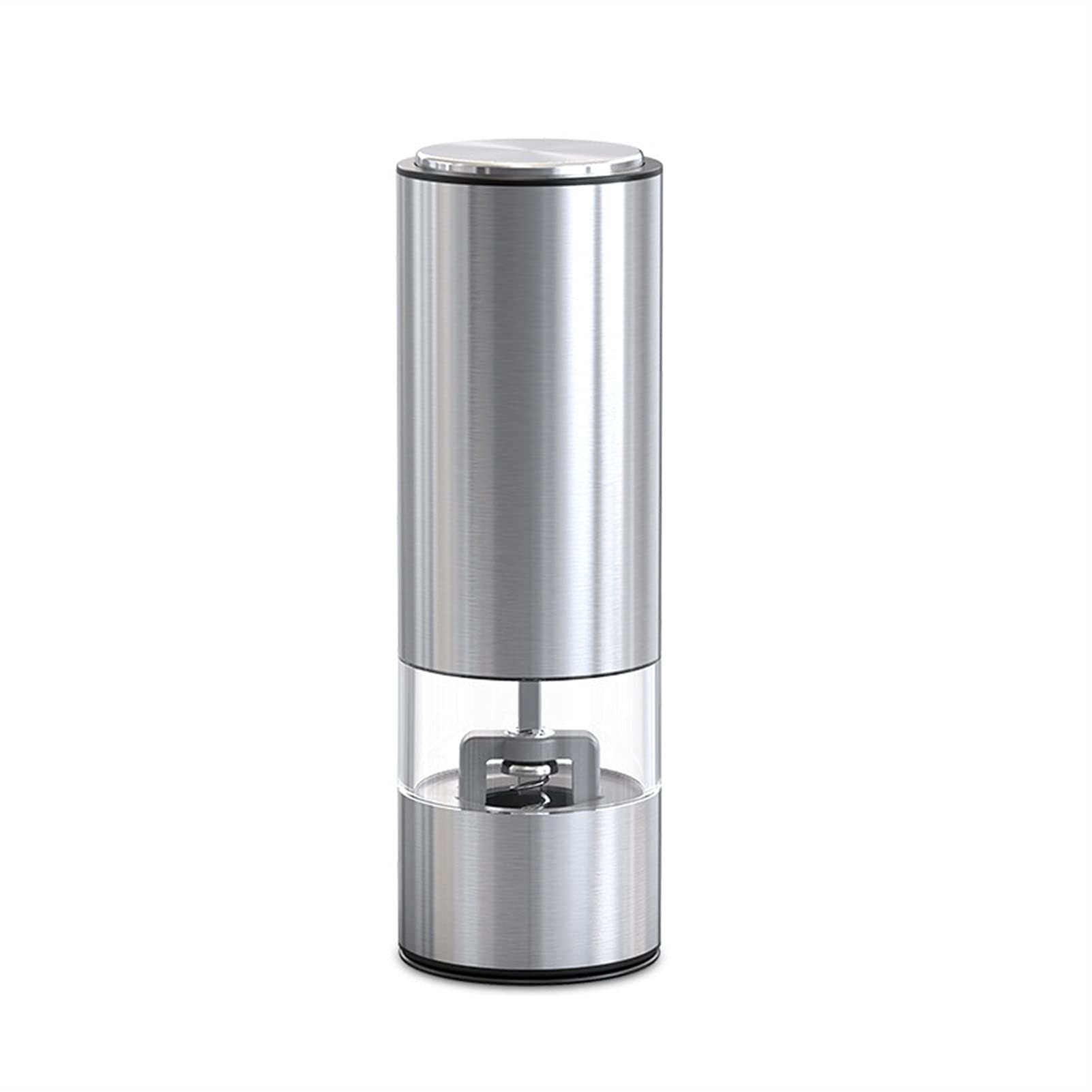 Młynek do pieprzu elektryczny automatyczny młynek do soli i pieprzu - LED Light Pepper Spice Grinder Szlifierka Szlifierka do ziół Kuchnia Naczynia Kuchenne Młynek do pieprzu (Kolor: 1 szt. Stal