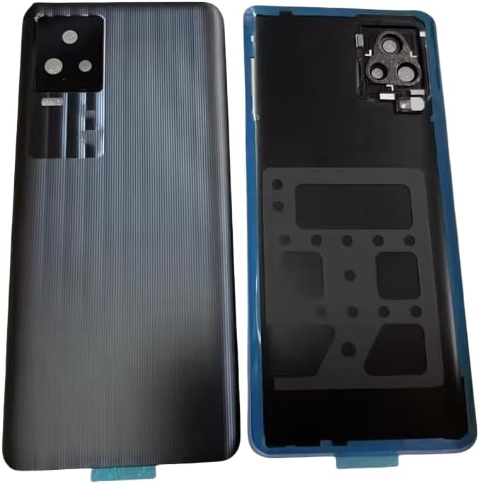 Compatible Rear Glass Back Cover for vivo iQOO 7 Model V2049A/I2009 – Battery Door Housing Replacement Part (Blue)