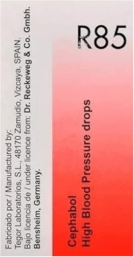 Dr. Reckeweg R85 Gota de presión arterial alta - Botella de 1.0 fl oz gota