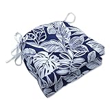 Pillow Perfect Tropic Botanical Indoor/Outdoor Tufted Wicker Seat Cushion with...