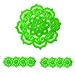 Anti-Splash Urinal Screen Deodorizer, Urinal Screens, Mat, Scent Lasts 30 Days, Ideal for Bathroom, Office, Hotel, Restaurant, School, Supermarket, Pack of 8 (Green)
