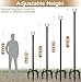 Queension 10FT Plug Floor String Light Poles for Outdoor String Lights for Garden, Backyard, Patio Lighting Stand for Parties, Bistro & Weddings, 2 Pack