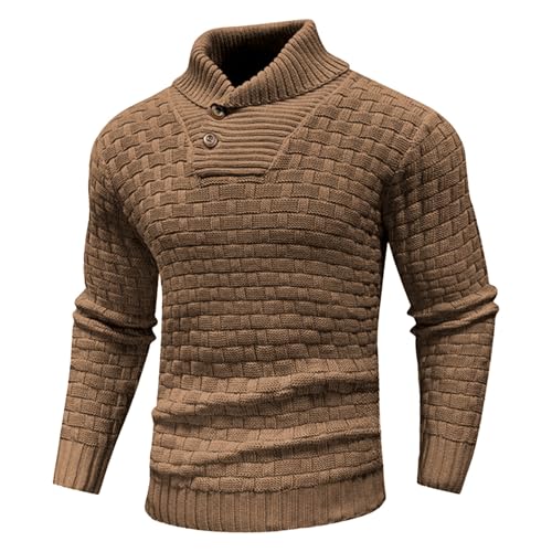 Pull décontracté à col châle pour homme idéal pour vos weekends