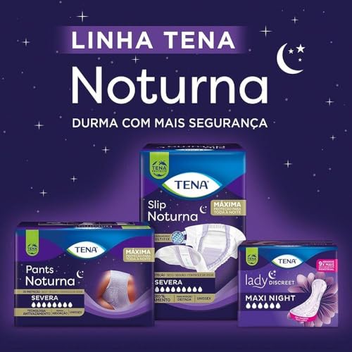 Tena Slip Noturna, Fralda Geriátrica para Incontinência Urinária, M - Leve 24 Pague 22 unidades