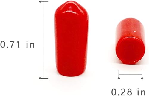 Miniatura 4 de 200 tapas de boquilla para botellas de licor, vertedores, tapas de goma para polvo para botellas de licor de aceite de oliva (rojo)