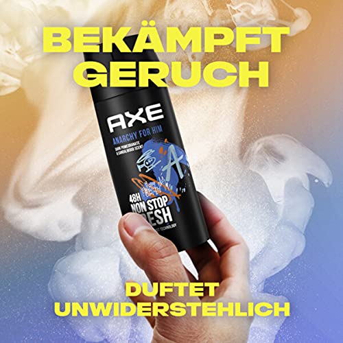 AXE Anarchy for Him Body spray in set da 12 pezzi, deodorante senza alluminio, 12 x 150 ml, deodorante spray per il corpo, per uomini, uomini e uomini (12 prodotti)
