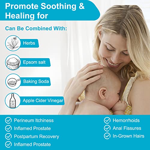 Sitz Bath, Electric Sitz Bath For Hemorrhoids, Sitz Bath For Toilet Seat, Sitz Bath For Postpartum Care, Sits Bath Kit For Women, Automatic Flushing, Foldable, Fits Universal Toilet #TOP2