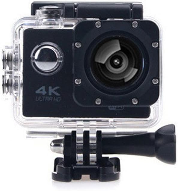 4K Action Camera with WiFi, HD Waterproof Sports Camera, Underwater Diving Camcorder with Remote Control, Wide Angle Lens, for Outdoor Adventure and Extreme Sports (Black)