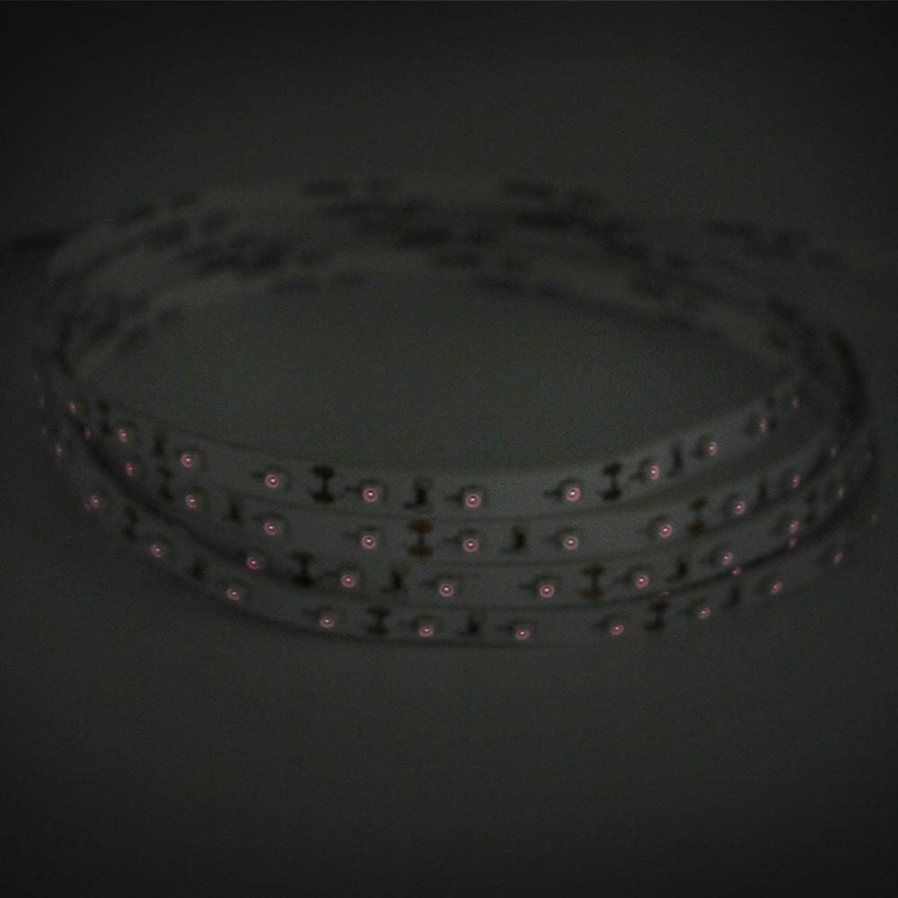 5M/16.4ft SMD3528 300LEDs Near Infrared 940nm NIR Single Chip DC12V 24W Flexible IR LED Strips Light Non-Waterproof 8mm Wide 60LEDs/M 4.8W/M Light Strip