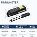 LGECOLFP 36V 10Ah B attery Pack,Lithium B attery for 0-750W with 30A BMS,USB Port,LED Indicator,Safety Lock