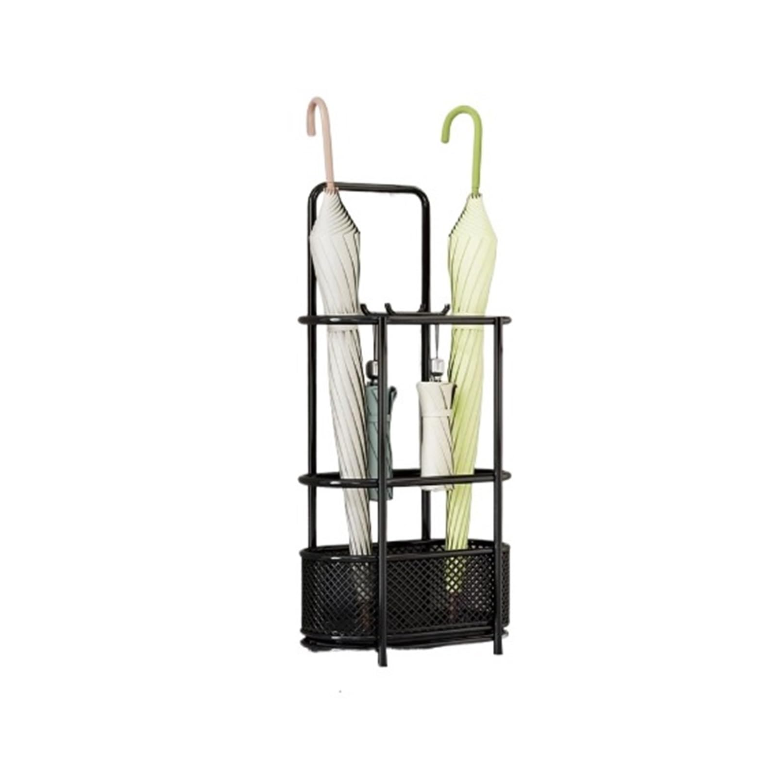 Lizhuzhuzs28 Black Freestanding The Perfect Storage Solution For Home Umbrella Stands, Hotel Lobby, And Long-Handled Umbrellas Office(,Small)