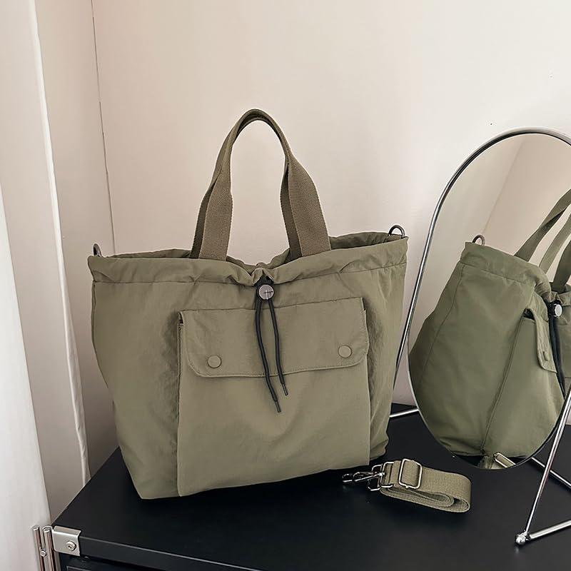 Workwear Style Handbag Large-Capacity Outdoor Sports Sling Bag Solid Color Versatile Messenger Bag Commuting Travel Handbag4