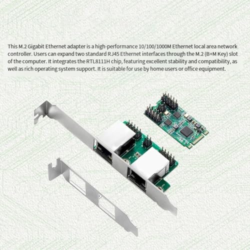 Tarjeta de red M.2 para solucionar la falta de puertos Ethernet en placas PCIe 4