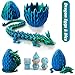 DND Dice Set (7 Pieces) and 3D Printed Dragon Egg,Fidget Toys,Surprise Dragon Egg and Polyhedral Dice Set with Gift Box,Playing Game with Dragon Eggs for RPG DND MTG