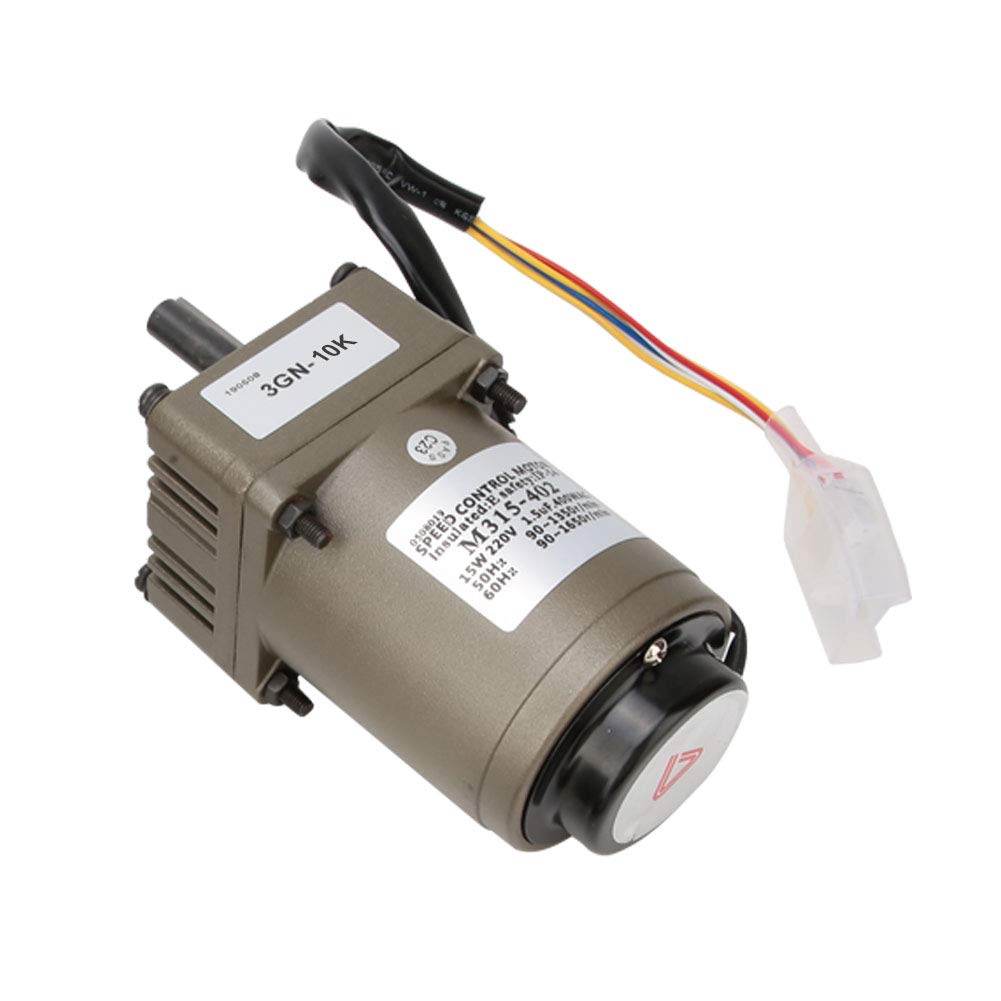 M315 402 220 V 15 W Silnik z przekładnią dwukierunkową ze Wspornikiem Kontrolera Regulacja Prędkości Cewka z Czystej Miedzi Metalowa Przekładnia do Automatyzacji (Współczynnik