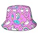 Produktbild GodYo Eimer Hut Packbar Wende Einhorn Eiscreme Donut Print Sonnenhut Fischer Hut Mütze Outdoor Camping