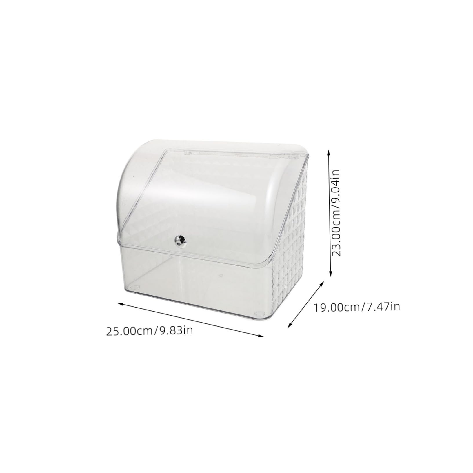 Organizzatore Trucco con Coperchio, Grande Capienza in Pet-pp | Uso Versatile, Categorizzazione Comoda, Protezione del Contenuto, Finitura Raffinata e Sofisticata