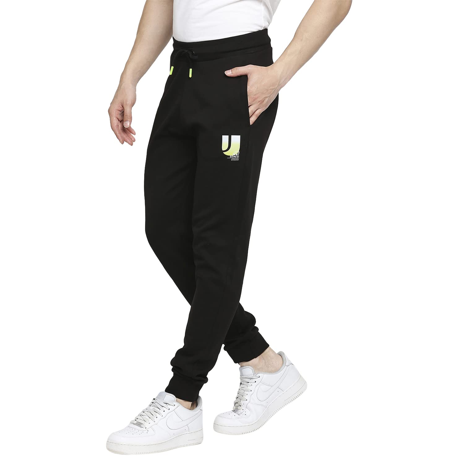underjeans Men Premium Cotton Blend Knitted Grey Trackpant-picture-53