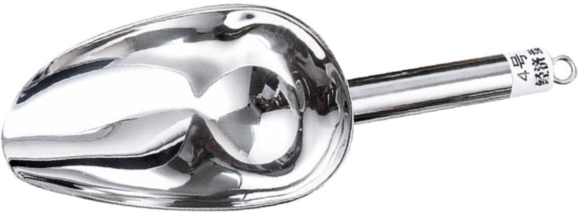 Stainless Steel Ice Scoop for Bar and Kitchen, Lightweight