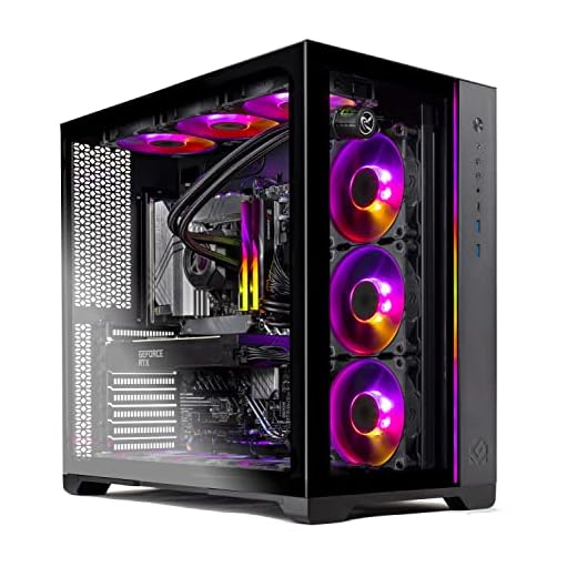 Skytech Prism II Gaming PC Desktop – Intel Core i9 12900K 3.2 GHz, RTX 3090, 1TB NVME Gen4 SSD, 32G DDR5 RGB, 850W Gold PSU, 360mm AIO, AC Wi-Fi, Windows 10 Home 64-bit