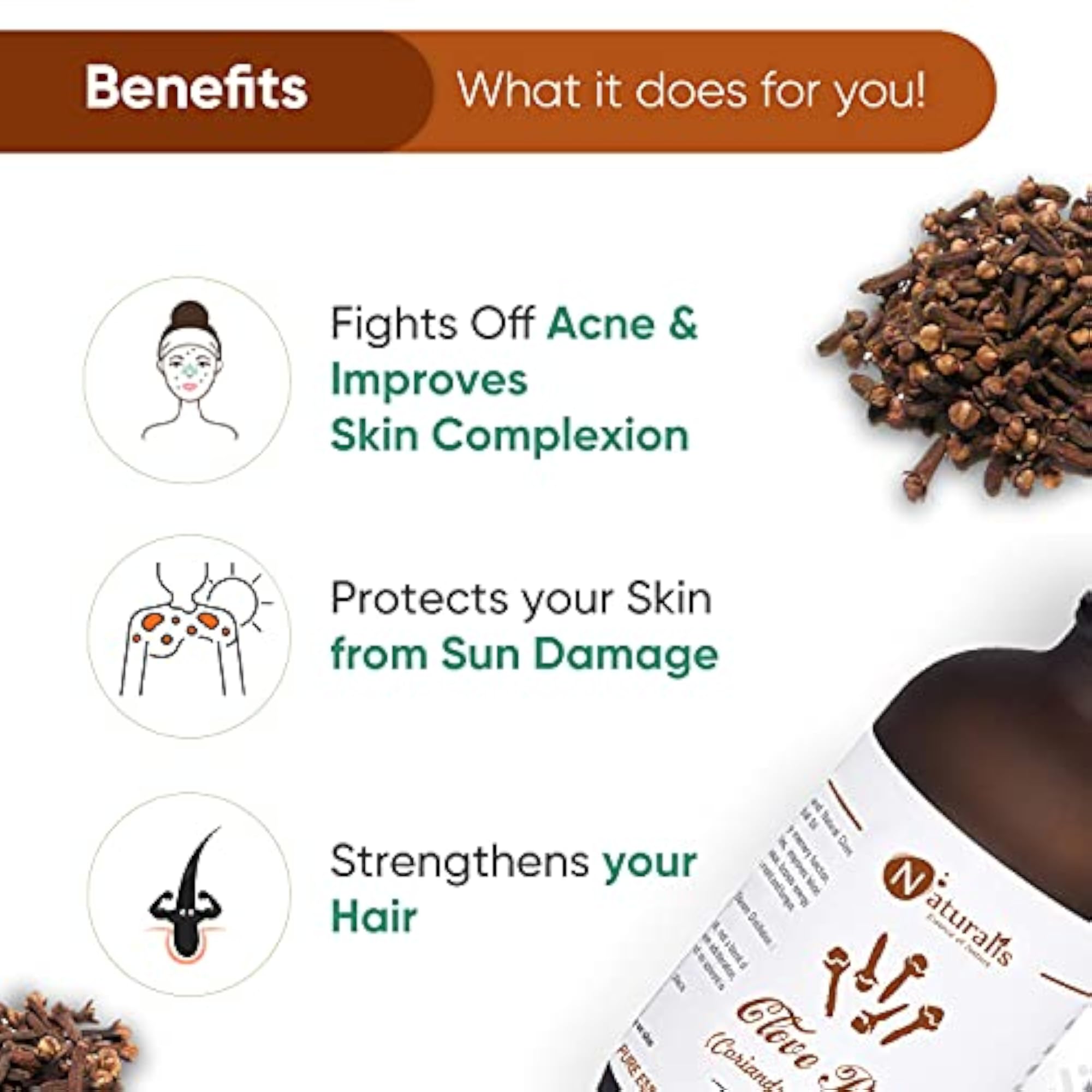 Clove Bud Essential Oil for Hair Care & Healthy Teeth