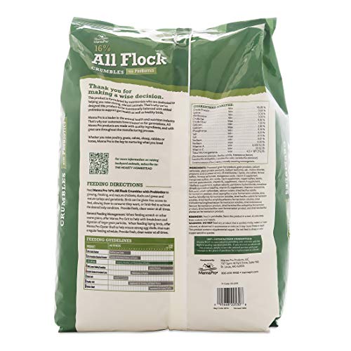 Manna Pro All Flock with Probiotics Crumble | Formulated with Vitamins and Minerals to Support a Balanced Diet | 8 Pounds - Thumbnail 5