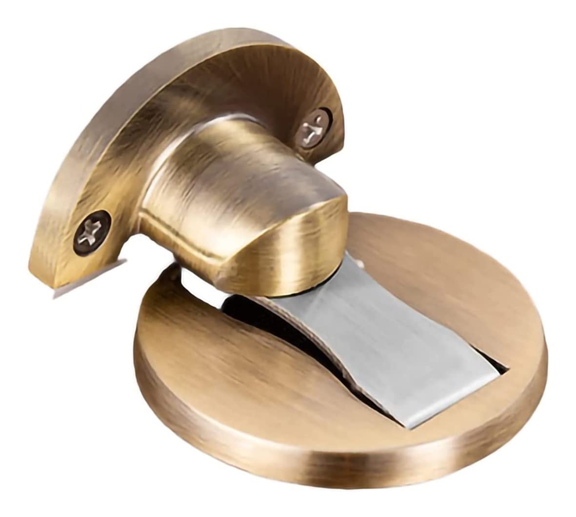 Nvsfzgiyg Green Bronze Door Stopper Stop,Magnetic Catch Doorstop Heavy Duty Brushed Finish With Screw Mount 304 Stainless Steel