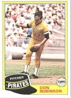 1981 Topps Baseball Card #168 Don Robinson