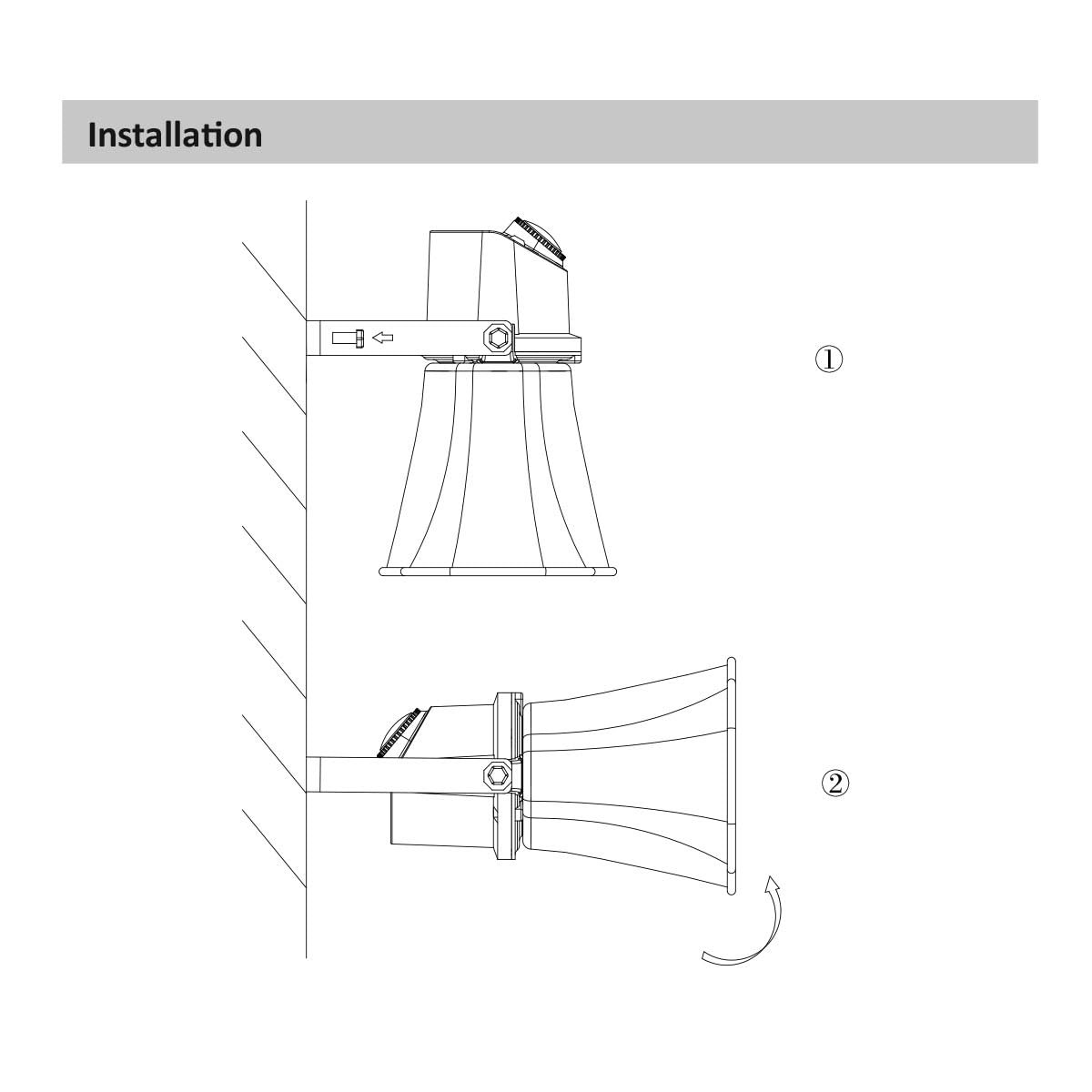 eSecure OEM Outdoor PoE+ IP Speaker for Dahua DH-VCS-SH30
