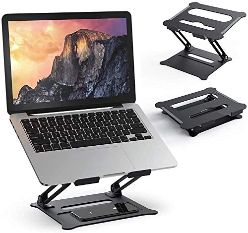 Preisvergleich Produktbild RINBO Laptop ständer Stufenlos einstellbar, Schicker Aluminium Notebook Stand, Universal Kompatibel mit Alle (10bis17 Zoll) Notebooks,Dell,HP,Samsung,Lenovo,Surf... Huawei, MacBook Pro / Air,Ipad